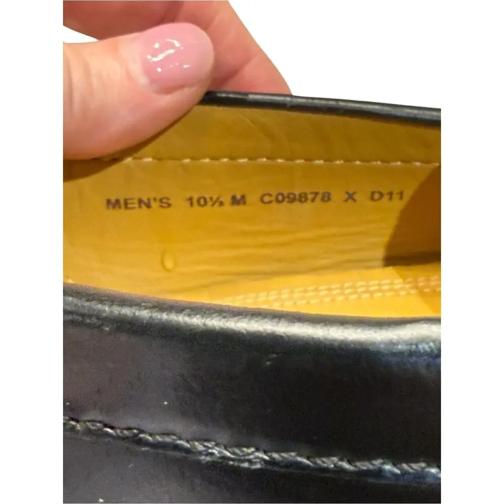 Cole Haan Men’s 10.5 Classic Black Leather Kiltie Loafers